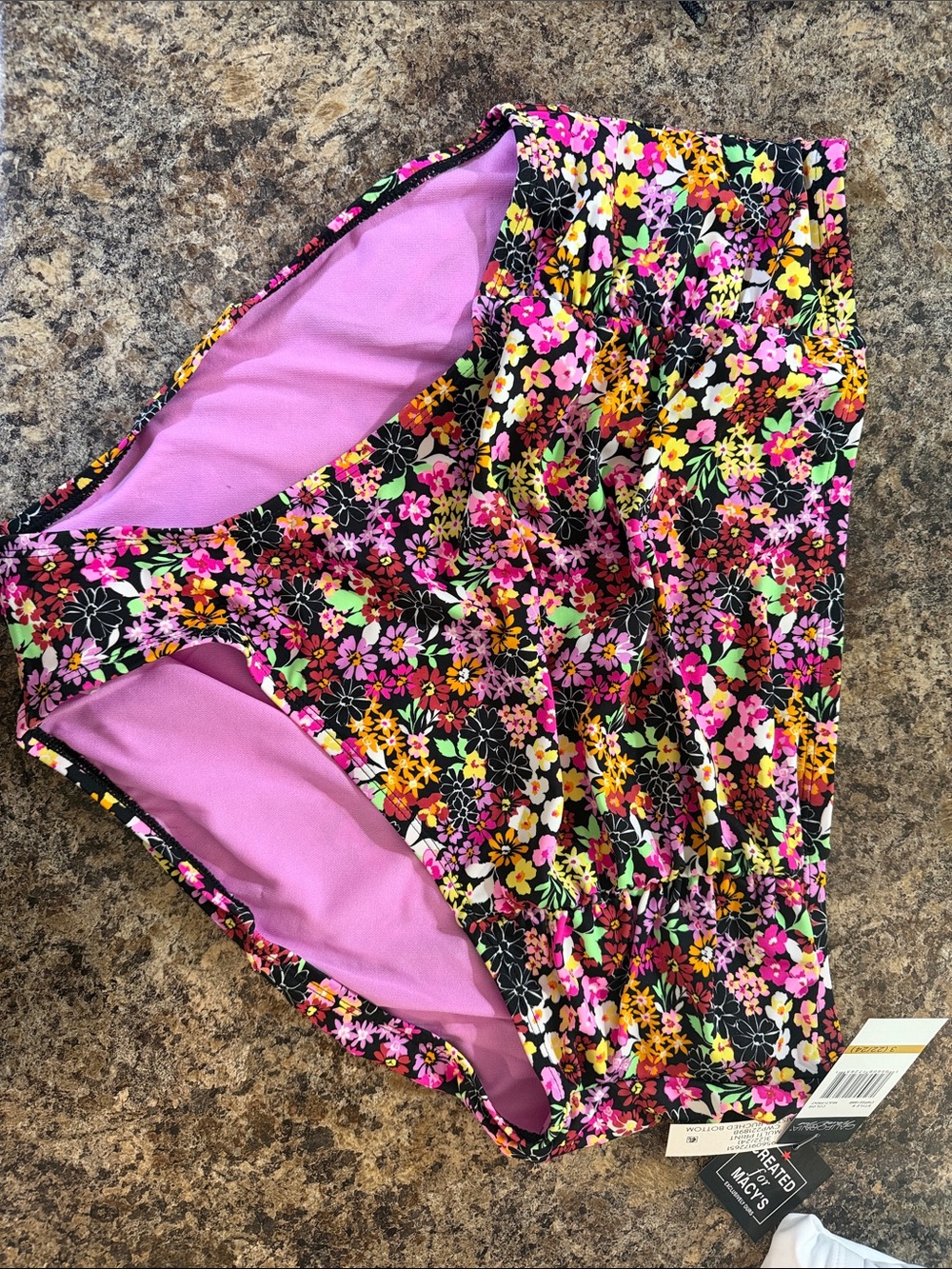 California Waves & Co. Multi-Color Floral Swim Bottoms